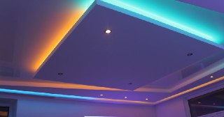 Натяжной потолок с подсветкой Старый Оскол, цена от 2140 руб.